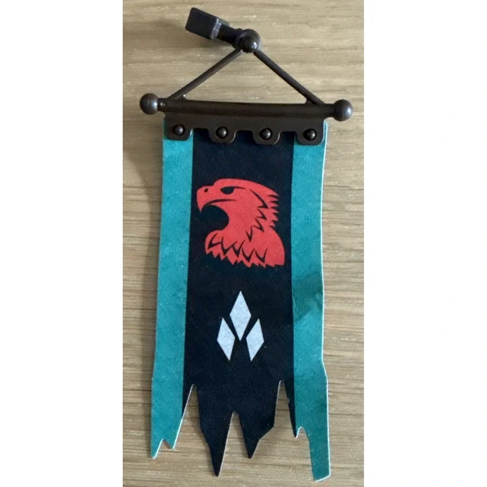 PLAYMOBIL MEDIEVAL HAWK‎ BANNER STAND REF 4866 MEDIEVAL KNIGHTS